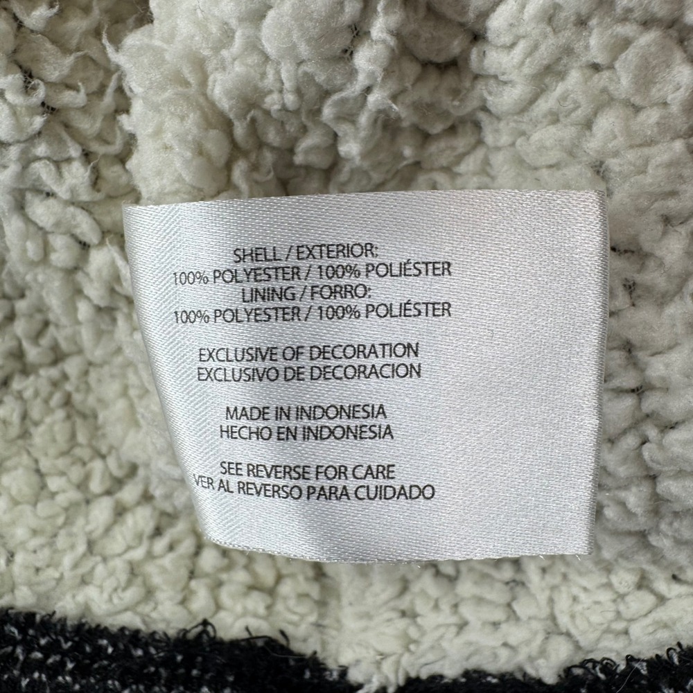 Orvis Pullover Sweater Mens Medium Gray Quarter Zip Sherpa Lined Honeycomb Knit - Picture 4 of 10